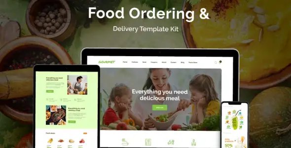 Gourmet – Food Ordering & Delivery Elementor Template Kit