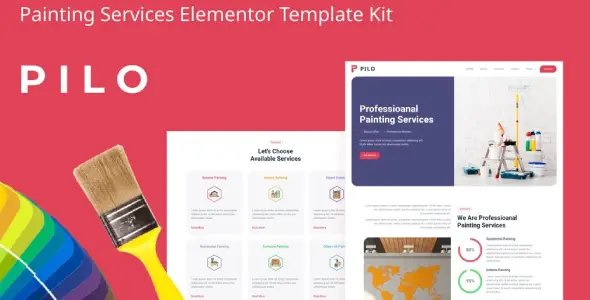 Pilo – Painting Services Elementor Template Kit
